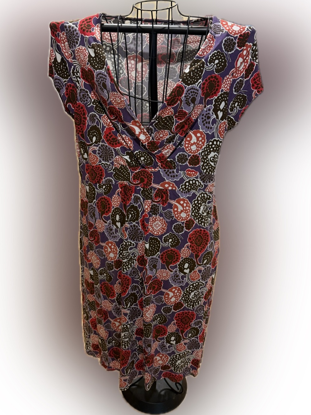 Boden Floral Print Jersey knit dress